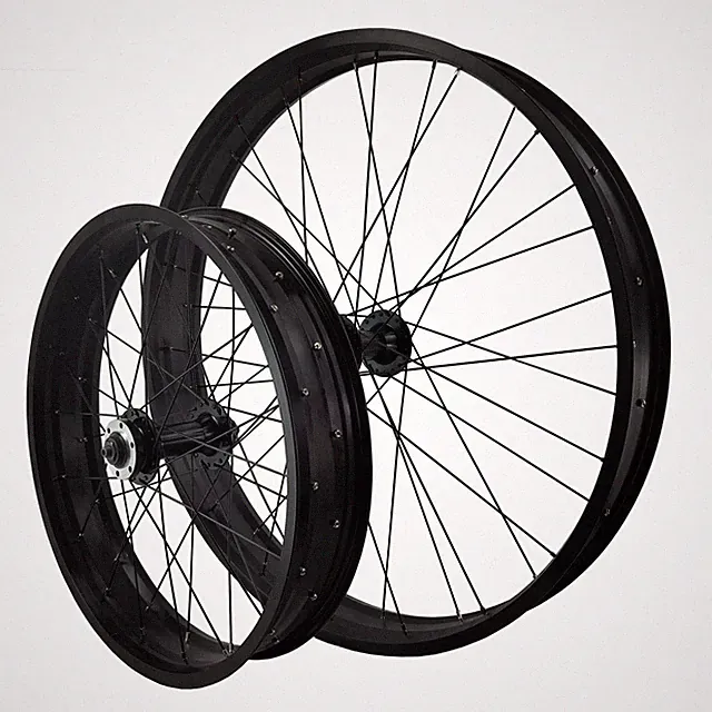 20 26 Inch 4.0" Tire Snow E-Bike Front Wheel Quick release 135mm fat wheel