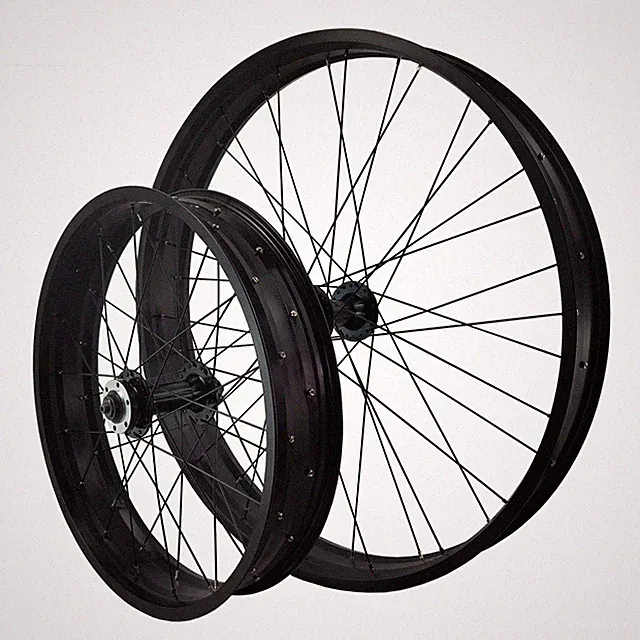 20/26in Mountain Fat Tire Snow Bicycle Wheelset Six-Hole Disc Brakes Hub 32 36H