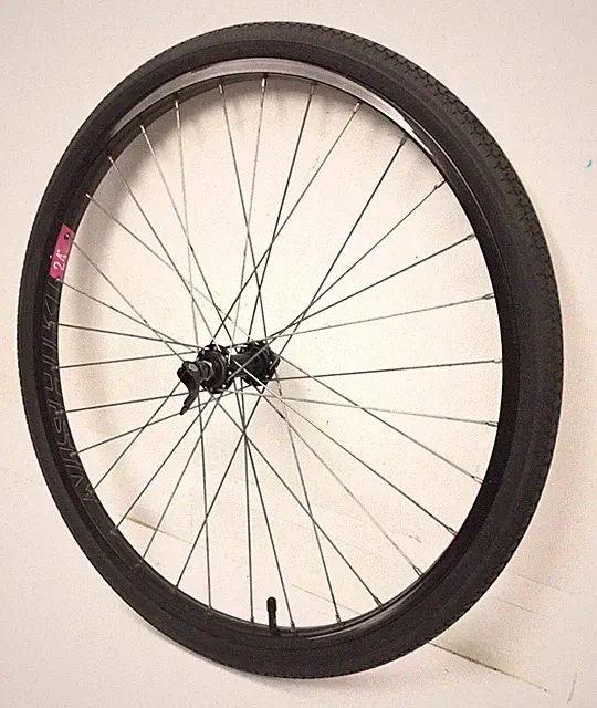 24" x 1-3/8" Bicycle Front Alloy Wheel Quick Release Tire Junior Bike 600A #B62