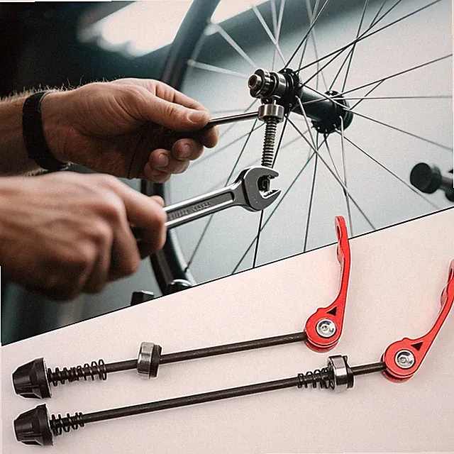 2Pcs MTB Bike Bicycle Front Rear Tire Quick Release Skewer Wheel Hub Repair Tool