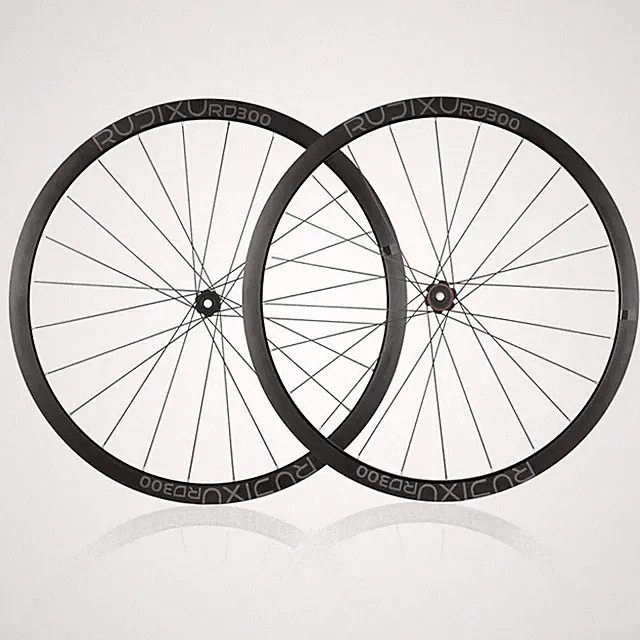 700C 30mm Depth Gravel Bicycle Disc Brake Wheelset Quick Release HG MS XD Hub