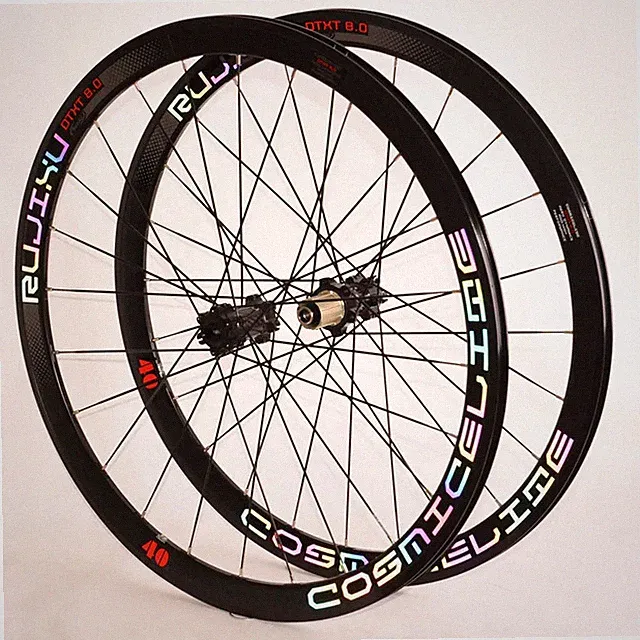 700C Bicycle Wheelset Disc Brakes Carbon Hub Center Lock / Six-hole Disc Brake