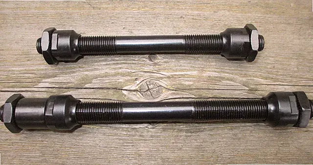 Bicycle Axle Set F&R Hollow Quick Release Wheel Master Cro-Mo Metric M9 M10 TP