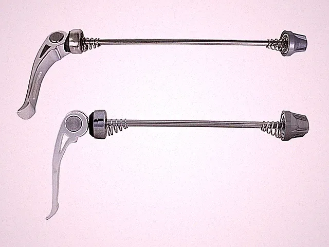 Bicycle HUB SKEWER WM Alloy Front or Rear 100 to 155mm MTB or Road Silver