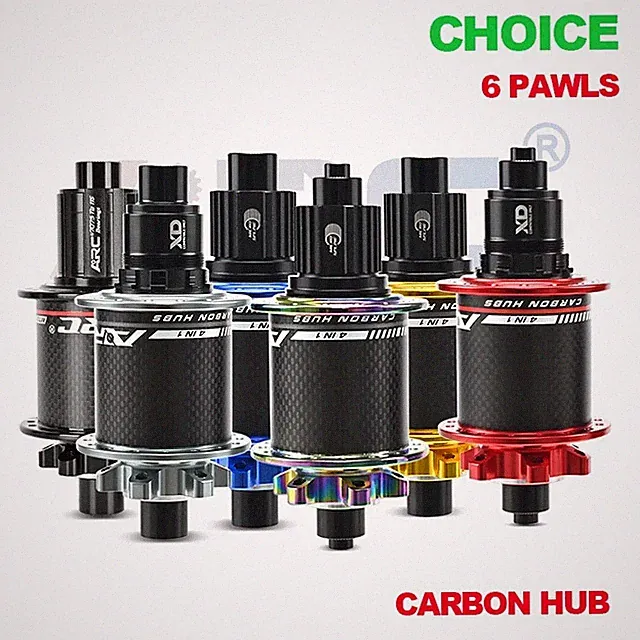 Carbon Fiber Hub 32 Holes Mountain Bike Hub 6 Pawl 114 Clicks 12 Speed