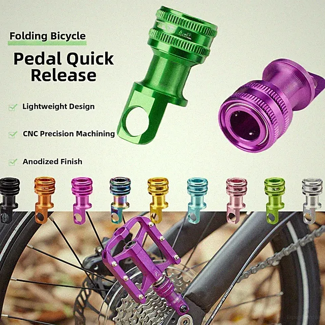 Folding Bike Quick Release Pedal Anodized Aluminum for P8 P10 D9 Models
