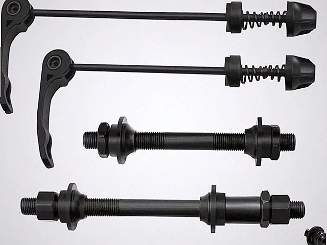 Quick Release Bicycle Hub Road Mountain Bike Front & Rear Axle Hollow Shaft