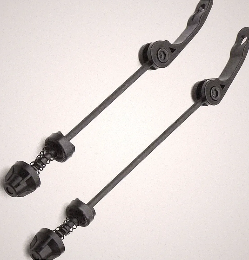 Road Mountain Bicycle MTB Wheel Hub Front and Rear Skewers Quick Release Clip...