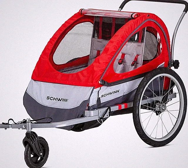 Trailblazer Double Child Bike Trailer, Max of 2 Children with Total Weight of 80