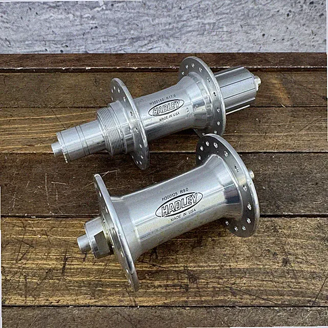 Vintage Hadley Hub Set 32H Tandem 160mm Shimano Freehub USA QR Threaded Drum