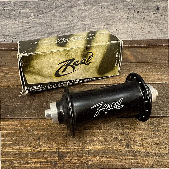 Vintage Real Front Hub 28H 100mm QR Black Rim Brake NOS Alloy Road MTB Taiwan